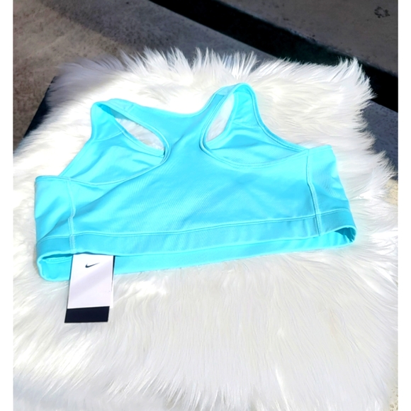 Nike 2X women's training Sports bra light blue Medium support - Picture 3 of 13